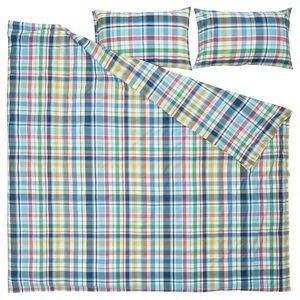 Plaid Multicolor Bedding Set Queen/Full